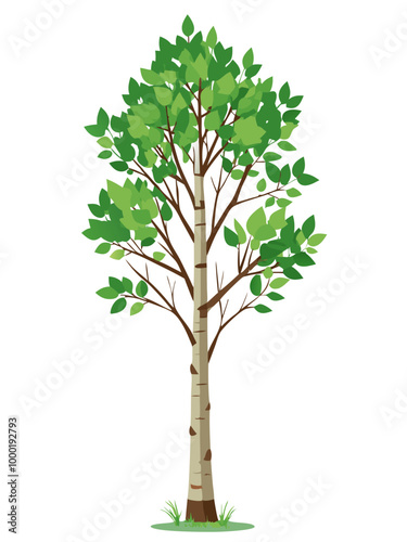bushy design And a Green tree