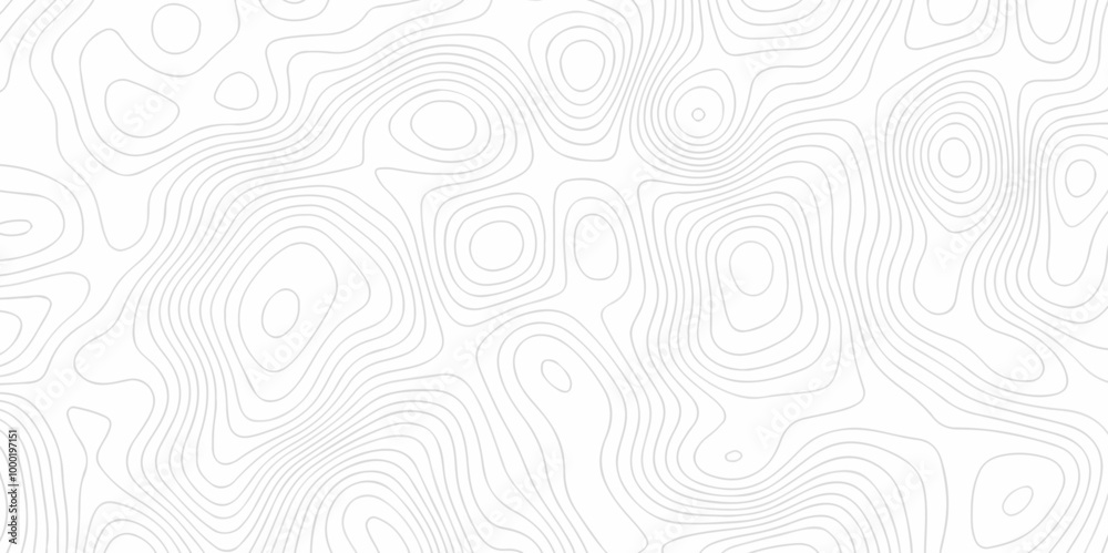 Vector topographic white wave line geography landscape Topo contour map on background. Geographic mountain relief diagram line wave carve pattern. Topographic world map texture.
Vector topographic white wave line geography landscape Topo contour map on background. Geographic mountain relief diagram line wave carve pattern. Topographic world map texture.