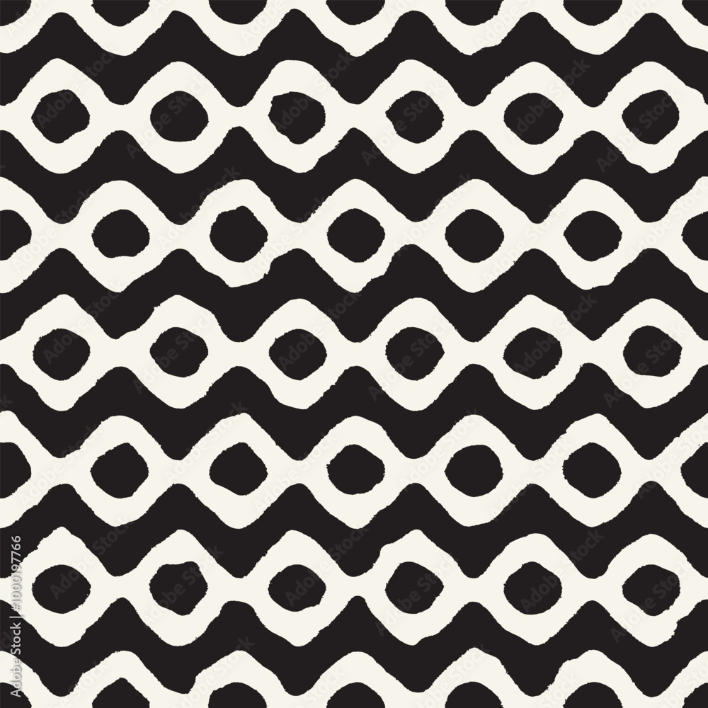Vector seamless hand-painted ink pattern. Abstract decorative background. Stylish monochrome hand-drawn texture. Vector seamless hand-painted ink pattern. Abstract decorative background. Stylish monochrome hand-drawn texture.