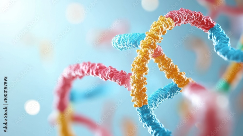A detailed illustration of a chromosome, highlighting the centromere, telomeres, and genes located on the chromosome arms. A detailed illustration of a chromosome, highlighting the centromere, telomeres, and genes located on the chromosome arms.