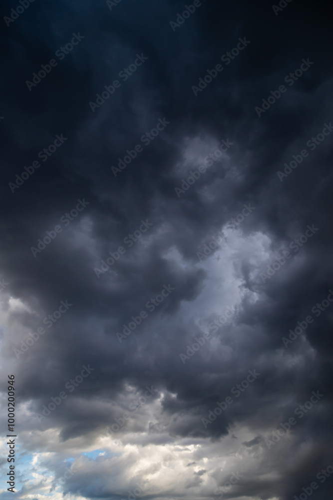 Sky covered with clouds.