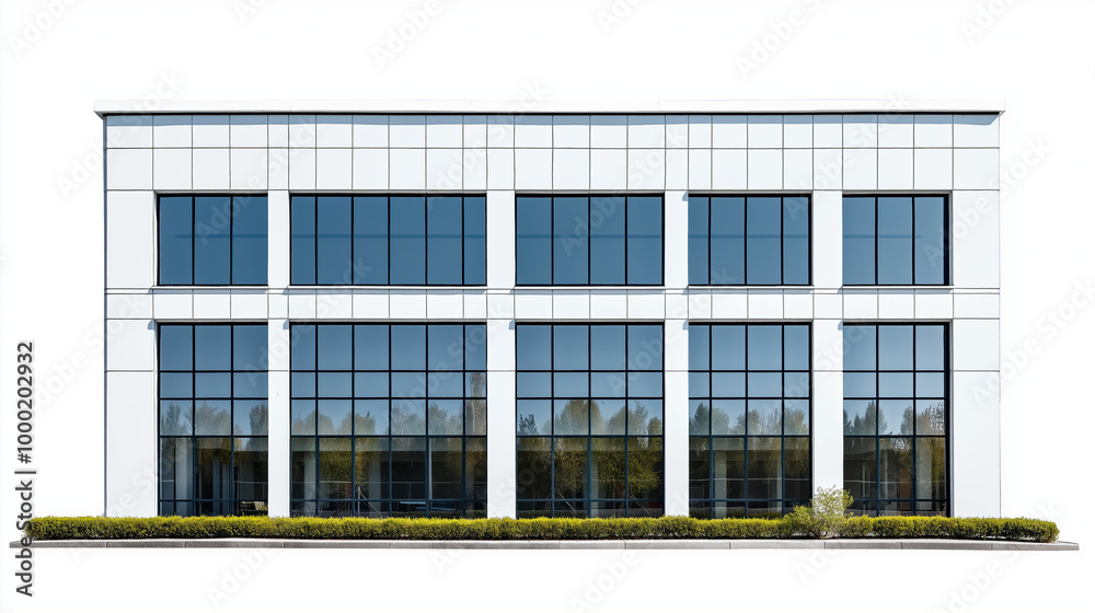 Office building, Business center building on a white background, Business and work Office building, Business center building on a white background, Business and work