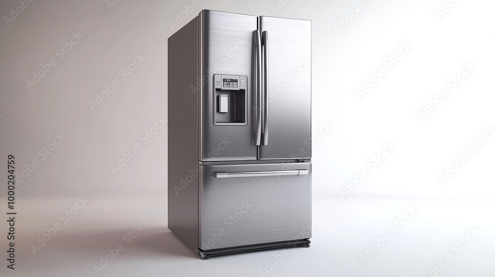 Stylish and Spacious 4-Door Silver French Door Refrigerator: The Perfect Blend of Modern Design and Advanced Features for Your Contemporary Kitchen Stylish and Spacious 4-Door Silver French Door Refrigerator: The Perfect Blend of Modern Design and Advanced Features for Your Contemporary Kitchen