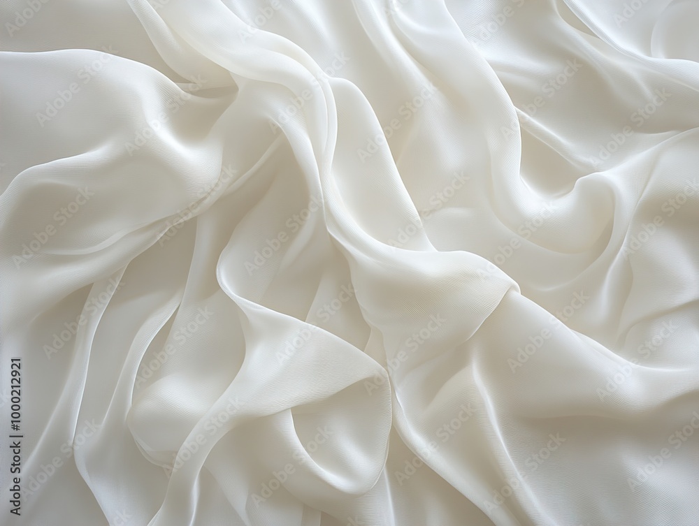 White Silk Fabric Texture: Smooth, Elegant Background