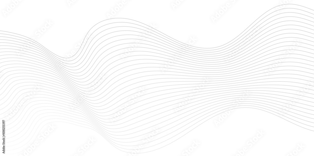 Fototapeta premium Vector wave digital white and gray blend futuristic technology flow tech transparent line stripe energy connection web music and sound, beautiful dynamic smooth space texture background.