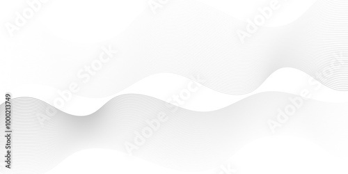 Vector minimal frequency white blend wave line element equalizer energy flowing isolate tech curl science minimal digital beautiful line pattern. abstract futuristic flow light technology background