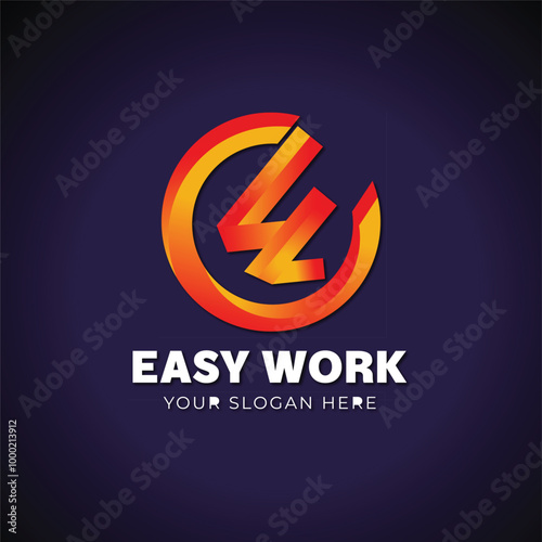 Branding Identity Corporate Modern Business Logo Vector Design Template with Gardiant Color