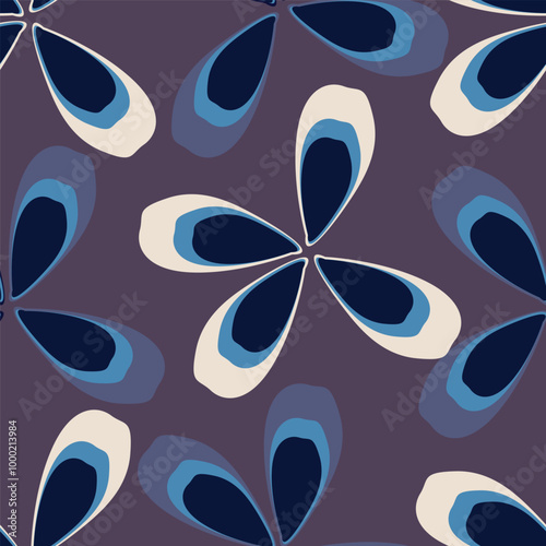 Abstract Digital Hand Drawn Seamless floral pattern background. ready for print digital flower textile allover design