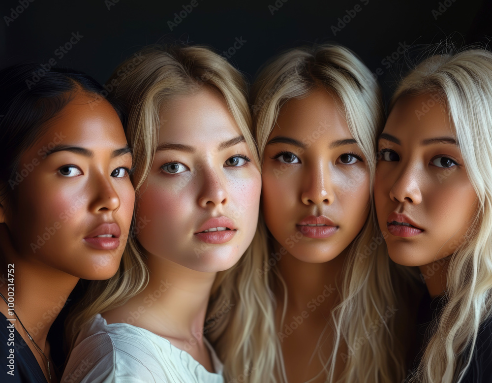 portrait of multicultural group of women
portrait of multicultural group of women