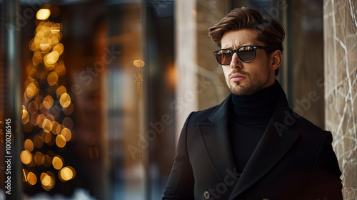 luxury young man on luxury background, fashion man on background, close up of a young man