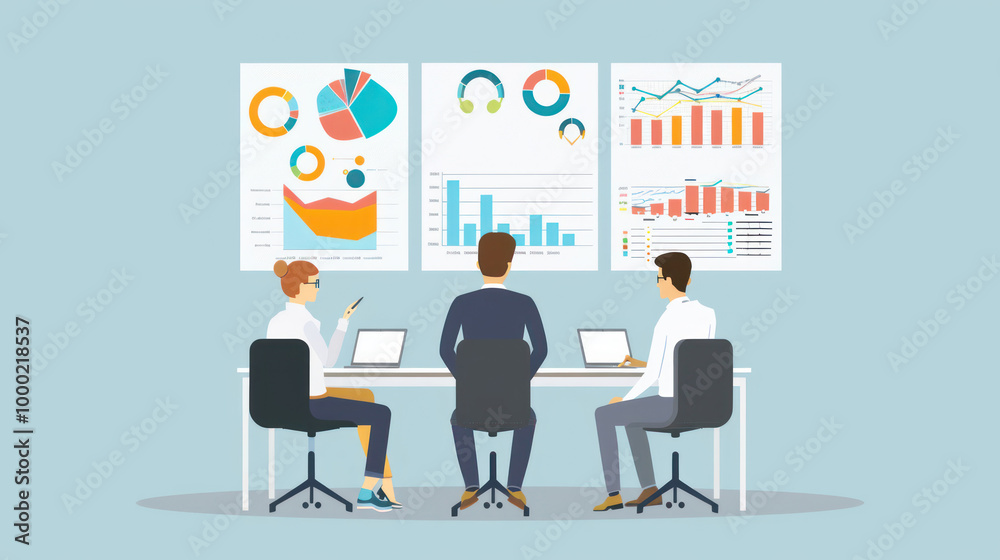 A visual of successful sales managers using CRM tools and data to drive team performance and close deals faster.