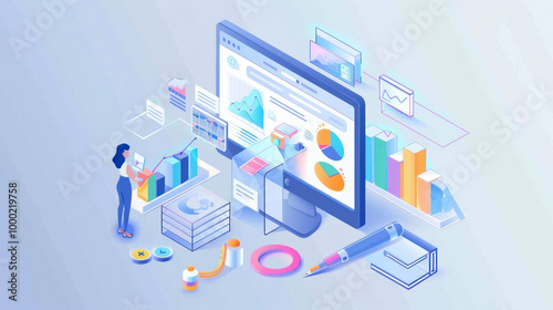 A visual of the SEO process, from keyword research to on-page optimization and link building.