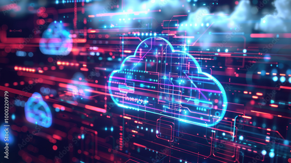 A visual representation of cloud storage integration into business workflows, improving collaboration and access to data. A visual representation of cloud storage integration into business workflows, improving collaboration and access to data.