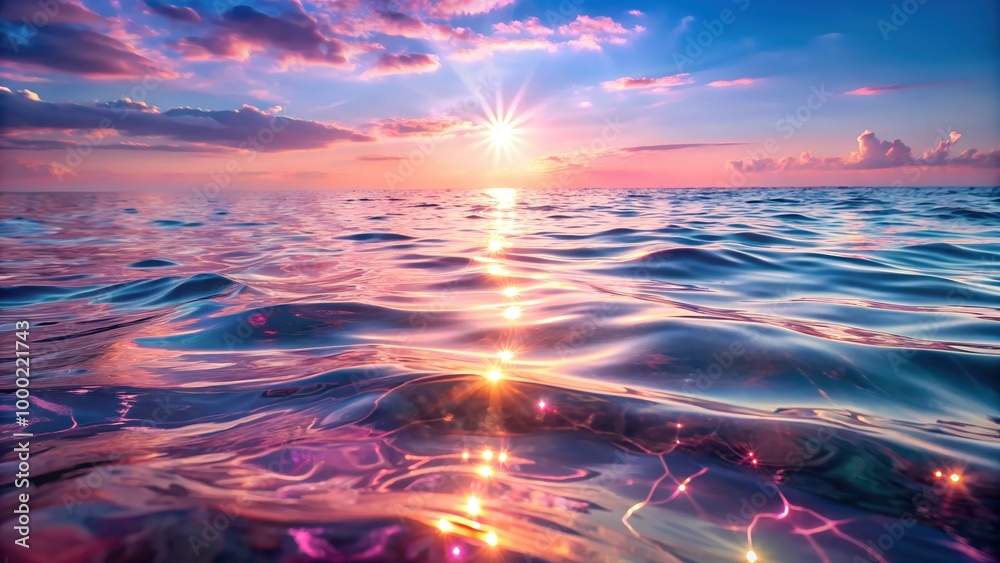 Beautiful Tropical Beach with a Pink Sky, Golden Sand and Crystal Clear Ocean Water, A Serene Coastal Paradise Perfect for Digital Graphic Design Projects and Backgrounds Beautiful Tropical Beach with a Pink Sky, Golden Sand and Crystal Clear Ocean Water, A Serene Coastal Paradise Perfect for Digital Graphic Design Projects and Backgrounds