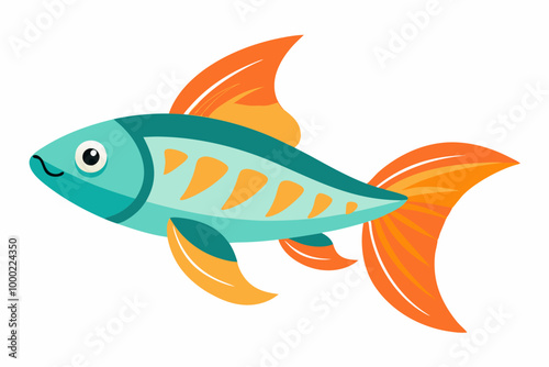 Guppy fish vector illustration on a white background