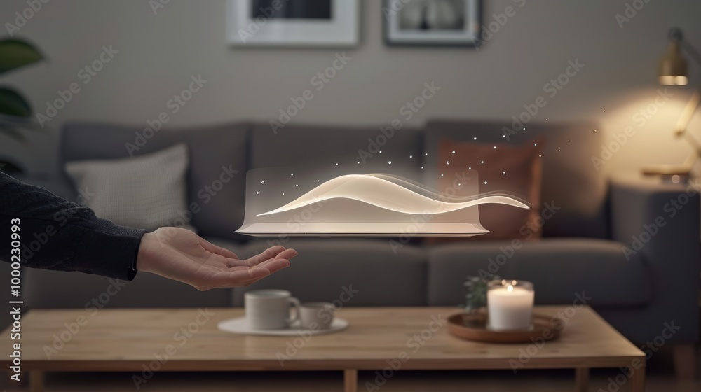 Futuristic AI Render of a Floating Design Element Futuristic AI Render of a Floating Design Element