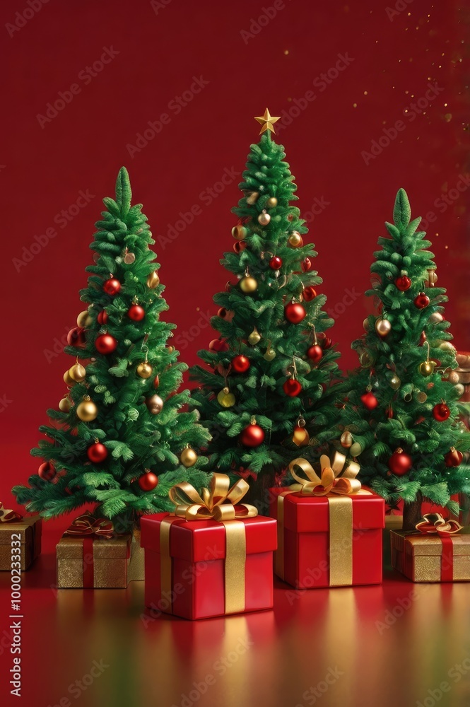 3d miniature chrismast tree 3d miniature chrismast tree