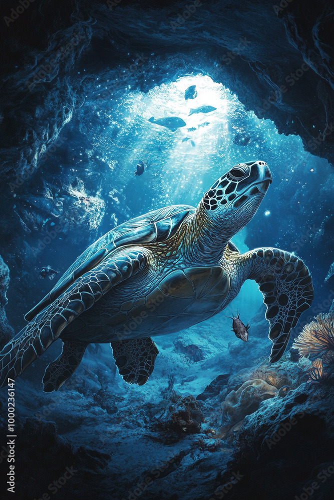 Fototapeta premium Meeresschildkröte 