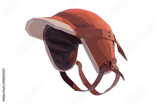 Aviator Hat isolated illustration