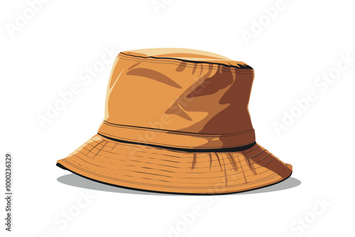 Bucket Hat isolated illustration