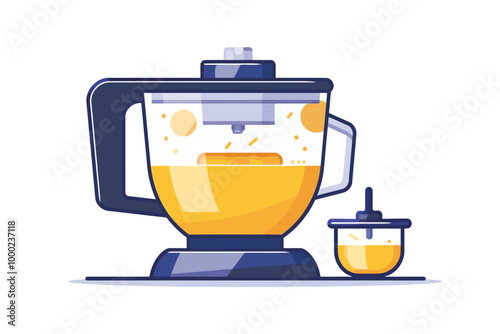 Food Processor isolated illustration