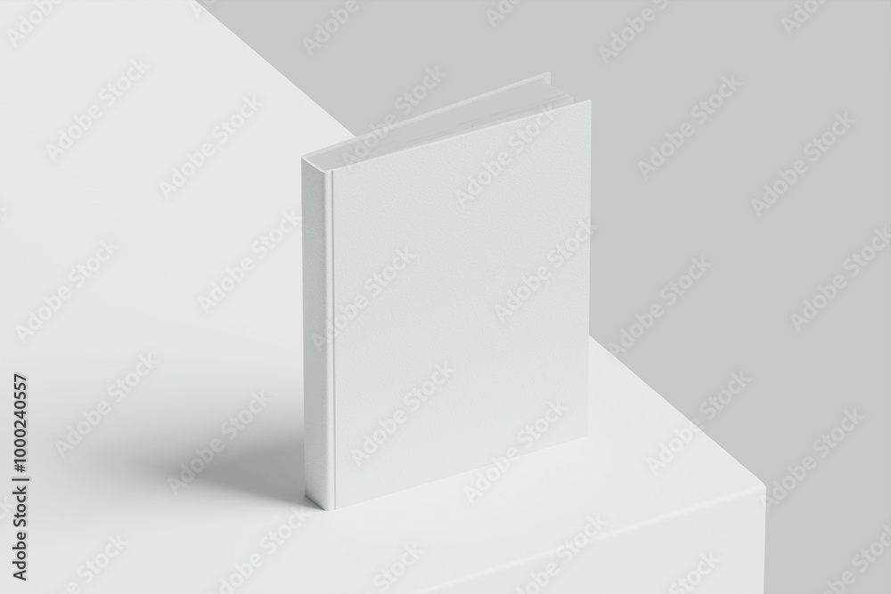 blank white book
