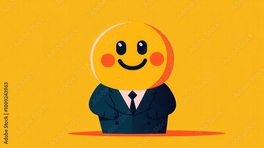 Employee satisfaction: smiley face icon for positive workplace vibes Employee satisfaction: smiley face icon for positive workplace vibes