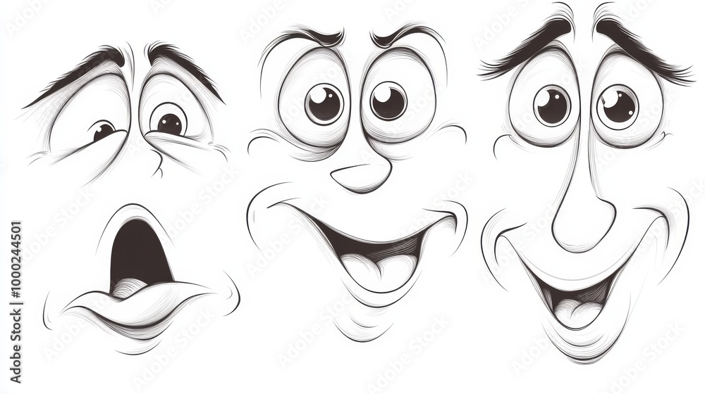 Cartoon Facial Expressions Cartoon Facial Expressions