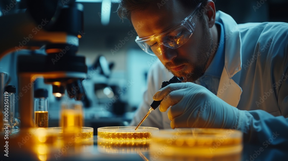 Scientist Working in Laboratory Scientist Working in Laboratory