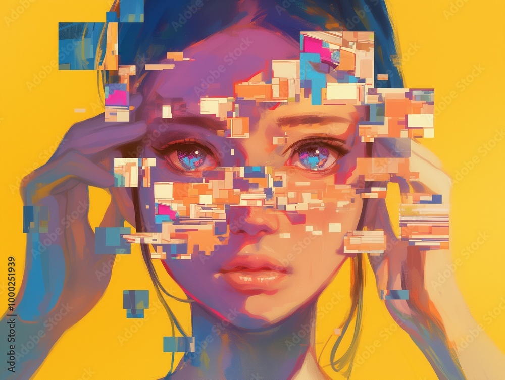 Obraz premium Pixelated Reality