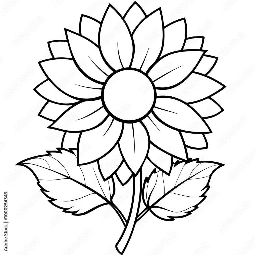 Sunflower vector icon symbol Sunflower vector icon symbol