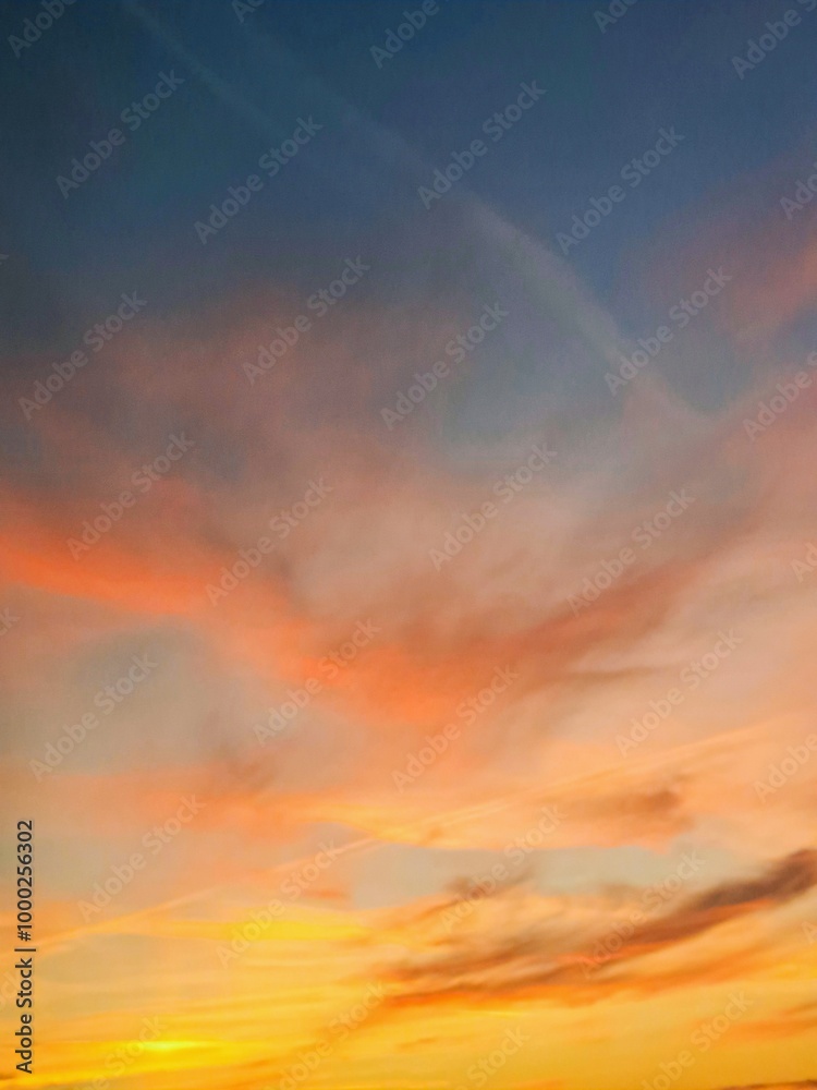 Fototapeta premium sunset in the sky