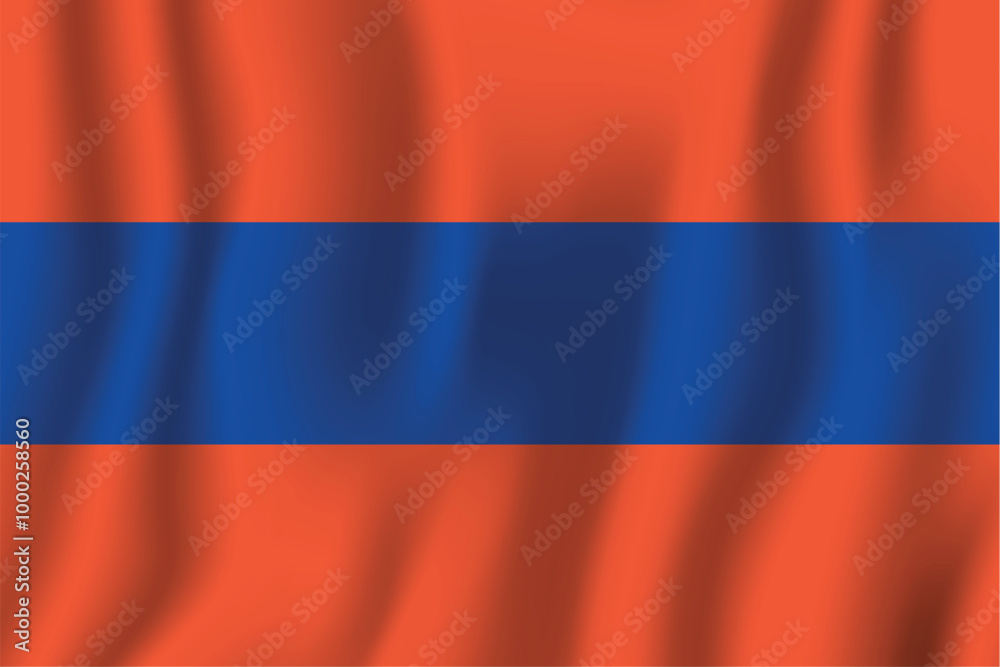 Fototapeta premium Realistic Nassau national flag perfect color, scale, and proportion.