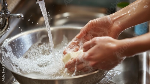 "Scrubbed Clean: The Art of Washing Dishes in the Kitchen"