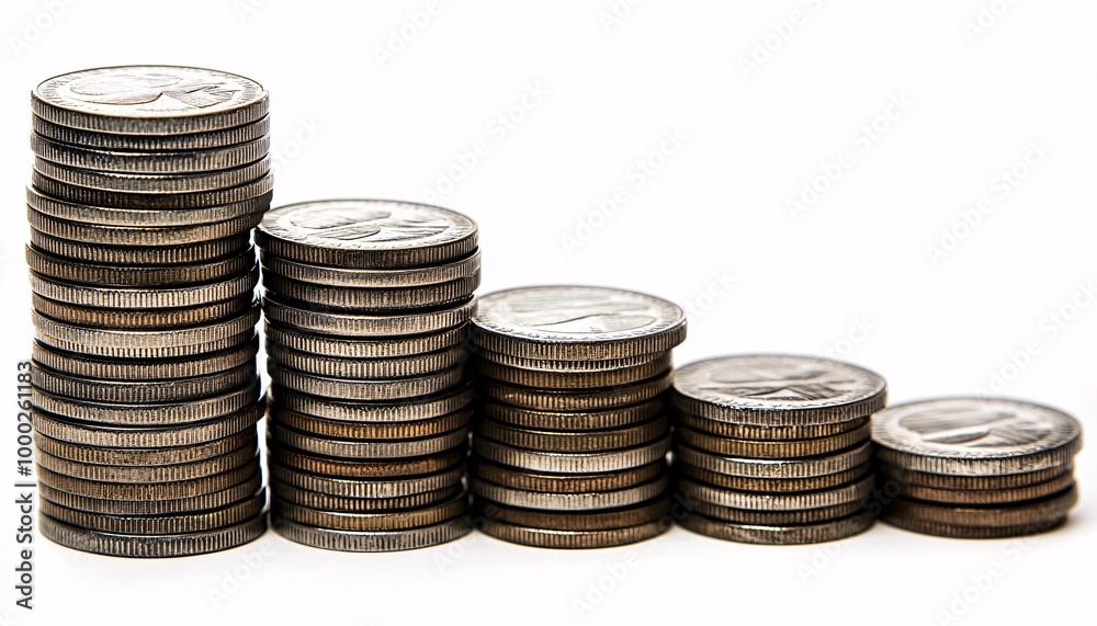 Close-up of a brilliant silver coin symbolizing monetary success and accumulation. A visual representation of financial growth and investment potential. Close-up of a brilliant silver coin symbolizing monetary success and accumulation. A visual representation of financial growth and investment potential.