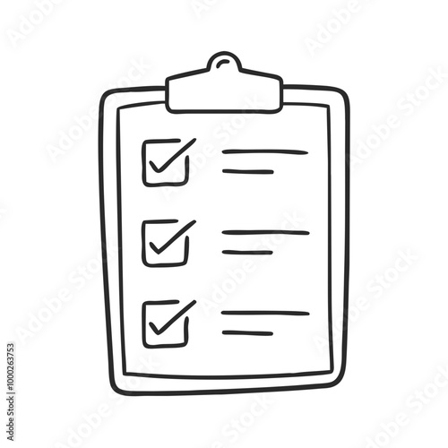 Hand-drawn checklist on a clipboard representing organization and task management