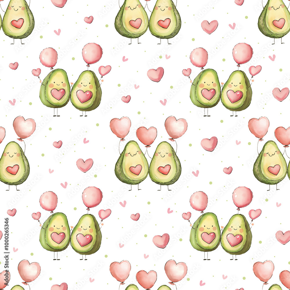 seamless pattern with avocado seamless pattern with avocado