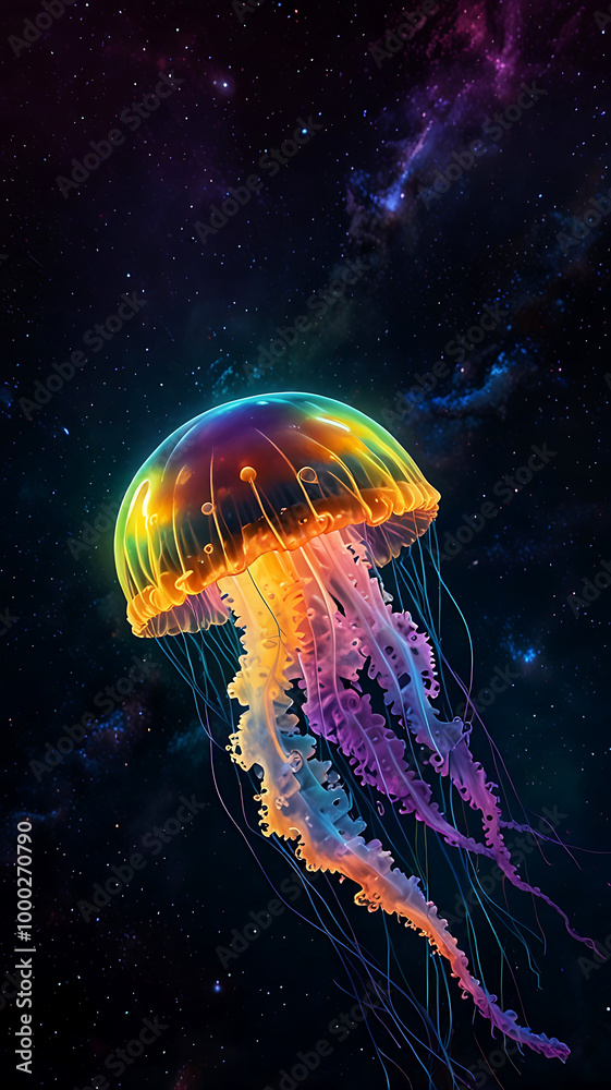Fototapeta premium rainbow jellyfish