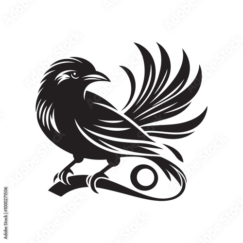 Mynah Bird Silhouette Vector Illustrations - High-Quality Design Assets