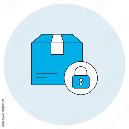 Parcel Protection Icon, Secure Parcel Packaging, Package Protection System, Shipping Safety Measures, Parcel Shielding, Safe Delivery Wrapping