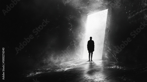 Exploring the Depths of Human Emotion Through Light and Shadow: A Journey Beyond the Doorway