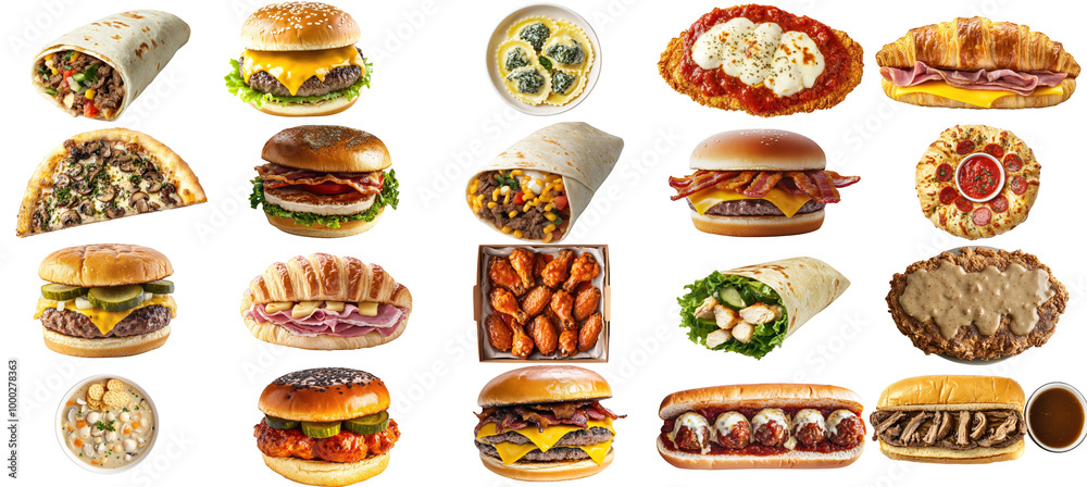 Delicious Fast Food Variety for Every Taste Delicious Fast Food Variety for Every Taste