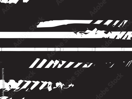 Abstract of many parallel horizontal stripes, with predominance for decoration and background with motif of conformity or variation