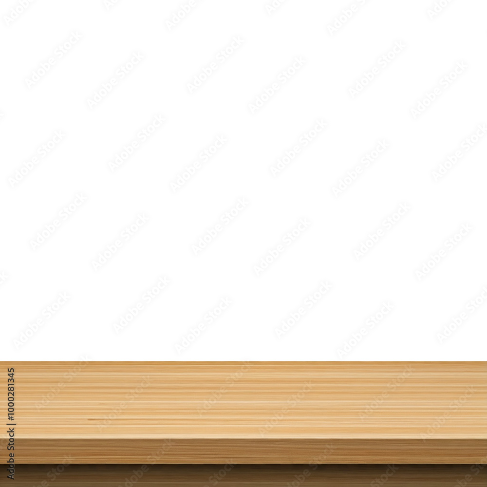 Empty wooden table top isolated, desk mockup, product display stand Empty wooden table top isolated, desk mockup, product display stand