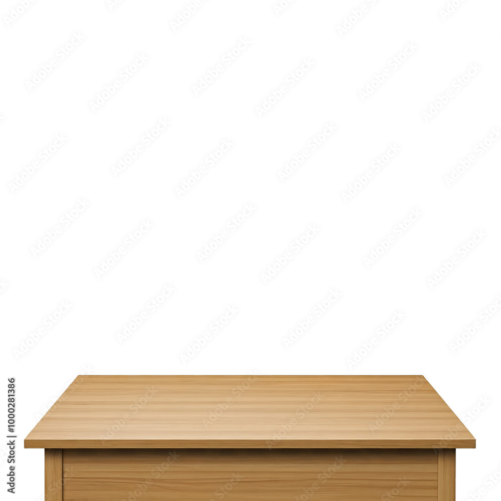 Empty wooden table top isolated, desk mockup, product display stand Empty wooden table top isolated, desk mockup, product display stand