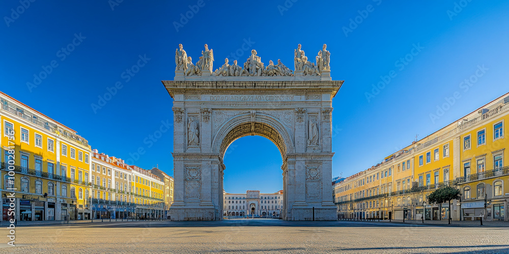 Fototapeta premium Arco da Rua Augusta, Lisbon architectural landmark