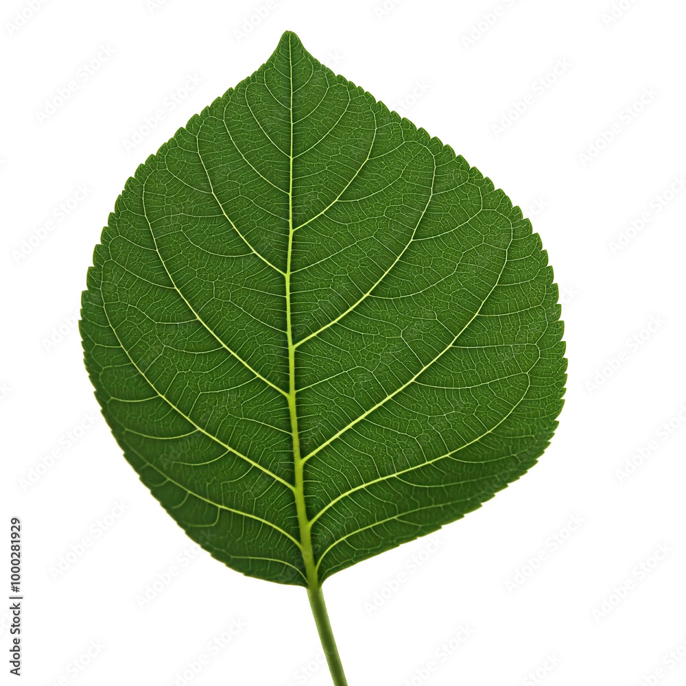 Obraz premium Close-up of a Green leaf, isolated