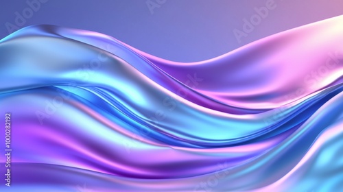 Wallpaper Mural Fashion background in 3D, with curvy layers and folds. Drapery waving, fluttering. Wallpaper in ultraviolet. Torontodigital.ca