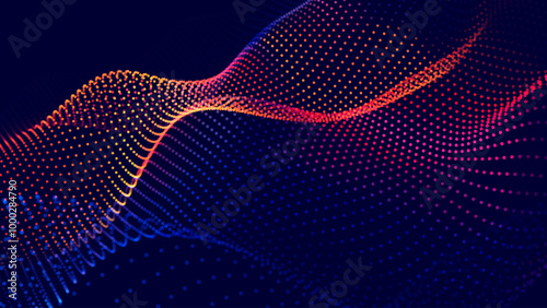 Cyber Big Data Flow Particles Bokeh. Digital Neural Network. Concept of AI Artificial Intelligence Technology Machine Deep Learning. Digital Communication. Science Technology Presentation Vector.