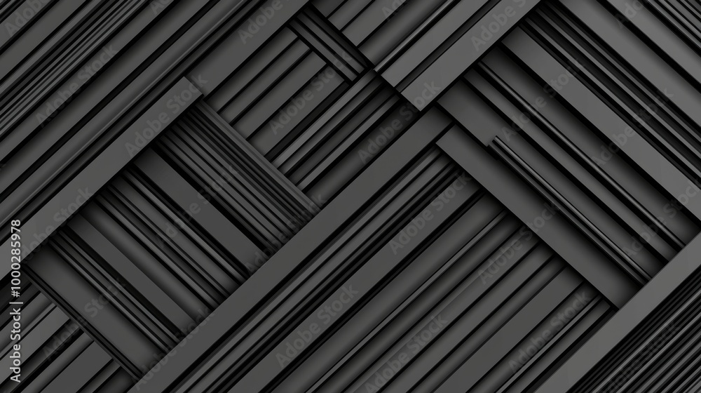 A geometric black pattern with deep dark tones creates a mysterious and elegant setting A geometric black pattern with deep dark tones creates a mysterious and elegant setting
